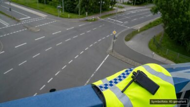 KI-generiertes Symbolfoto zu Verkehrsunfallflucht bei Leinheim, Günzburg