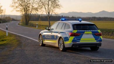 KI-generiertes Symbolfoto zu Verkehrsunfall bei Lindau