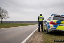 KI-generiertes Symbolfoto zu Trunkenheitsfahrt / Verkehrskontrolle bei Pöttmes