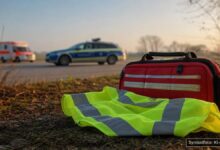 KI-generiertes Symbolfoto zu Verkehrsunfall bei Mindelheim