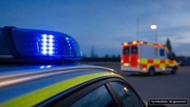 KI-generiertes Symbolfoto zu Verkehrsunfall bei Allmannshofen