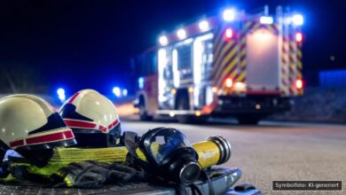 KI-generiertes Symbolfoto zu Brand bei Nattheim