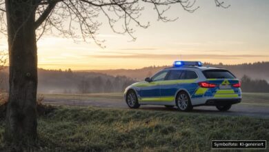 KI-generiertes Symbolfoto zu Polizeieinsatz bei Neu-Ulm