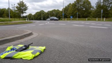 KI-generiertes Symbolfoto zu Verkehrsunfall bei Ulm