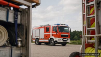 KI-generiertes Symbolfoto zu Verkehrsunfall bei Niederschönenfeld