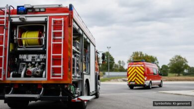 KI-generiertes Symbolfoto zu Wasserrohrbruch bei Echenbrunn, Gundelfingen an der Donau