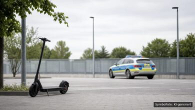 KI-generiertes Symbolfoto zu Polizeikontrolle bei Neu-Ulm
