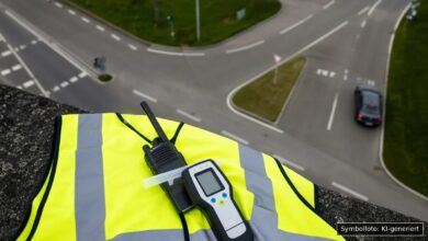 KI-generiertes Symbolfoto zu Trunkenheit im Verkehr bei Lindau, Von-Behring-Straße