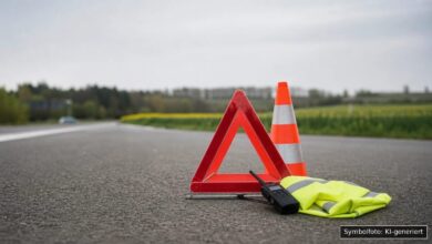 KI-generiertes Symbolfoto zu Verkehrsunfall bei Weißenhorn