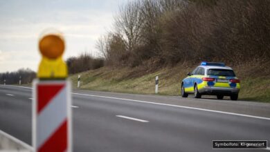 KI-generiertes Symbolfoto zu Verkehrsunfall bei A7 bei Langenau