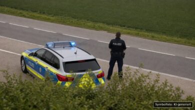 KI-generiertes Symbolfoto zu Verkehrsunfall bei Memmingen