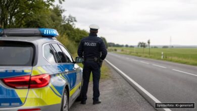 KI-generiertes Symbolfoto zu Verkehrsunfall / Unfallflucht bei Adelzhausen