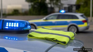 KI-generiertes Symbolfoto zu Verkehrsunfallflucht bei Aichach