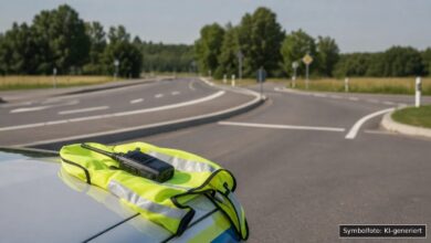 KI-generiertes Symbolfoto zu Verkehrskontrolle bei Friedberg