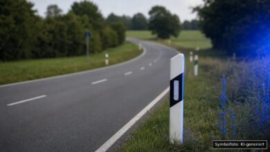 KI-generiertes Symbolfoto zu Verkehrsunfall bei Gersthofen