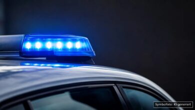 KI-generiertes Symbolfoto zu Polizeikontrolle bei Neu-Ulm