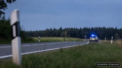 KI-generiertes Symbolfoto zu Verkehrskontrolle mit Ordnungswidrigkeit bei Asbach-Bäumenheim