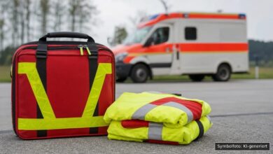 KI-generiertes Symbolfoto zu Arbeitsunfall bei Rohrdorf, Landkreis Rosenheim