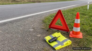 KI-generiertes Symbolfoto zu Verkehrsunfall bei Hainsfarth