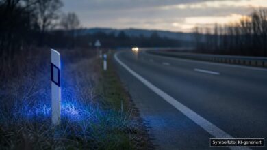 KI-generiertes Symbolfoto zu Verkehrsunfall bei A8 bei Aichelberg