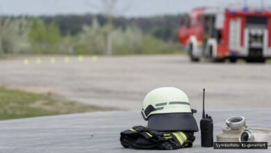 KI-generiertes Symbolfoto zu Verkehrsunfall bei Altenstadt, Anschlussstelle A7/Staatsstraße 2031