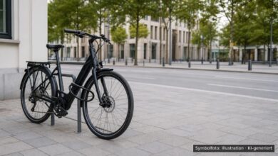 KI-generiertes Symbolfoto zu Fahrraddiebstahl bei Konrad-Adenauer-Allee, Innenstadt Augsburg