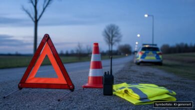 KI-generiertes Symbolfoto zu Verkehrsunfall bei Augsburg-Kriegshaber