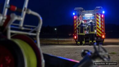 KI-generiertes Symbolfoto zu Brand bei Hallbergmoos, Landkreis Freising