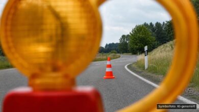 KI-generiertes Symbolfoto zu Verkehrsunfall bei Donauwörth