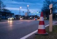 KI-generiertes Symbolfoto zu Verkehrsunfall bei Augsburg, Universitätsviertel