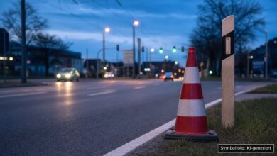 KI-generiertes Symbolfoto zu Verkehrsunfall bei Augsburg, Universitätsviertel