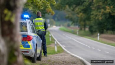 KI-generiertes Symbolfoto zu Verkehrsunfall bei Gosbach (Bad Ditzenbach)