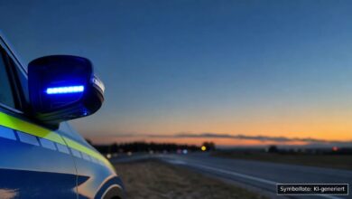 KI-generiertes Symbolfoto zu Trunkenheitsfahrt bei Günzburg