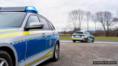 KI-generiertes Symbolfoto zu Polizeieinsatz bei Bahnhof Günzburg
