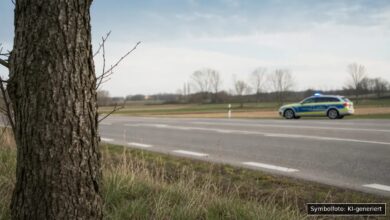 KI-generiertes Symbolfoto zu Verkehrsunfall unter Alkoholeinfluss bei Burgau
