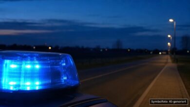 KI-generiertes Symbolfoto zu Polizeieinsatz bei Untermeitingen
