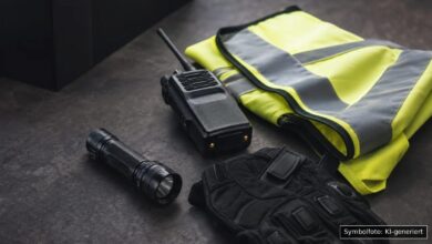 KI-generiertes Symbolfoto zu Polizeieinsatz bei Oettingen, Wohnmobilstellplatz