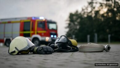 KI-generiertes Symbolfoto zu Brand / Brandstiftung bei Alkofen, Vilshofen a.d. Donau, Landkreis Passau