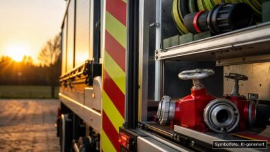 KI-generiertes Symbolfoto zu Brand bei Marktschellenberg, Landkreis Berchtesgadener Land