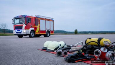KI-generiertes Symbolfoto zu Brandstiftung / Polizeieinsatz bei München-Feldmoching-Hasenbergl