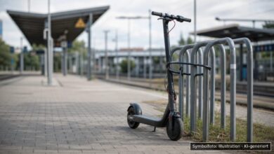 KI-generiertes Symbolfoto zu Diebstahl bei Buchloe, Bahnhof (Karwendelstraße)