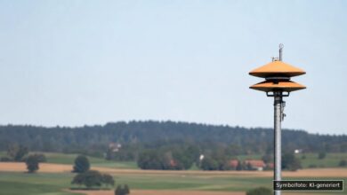 KI-generiertes Symbolfoto zu Bevölkerungsschutzübung / Warntag bei Bayern