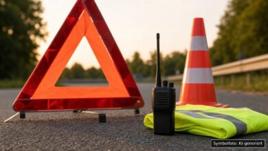KI-generiertes Symbolfoto zu Verkehrsunfallflucht bei Kempten