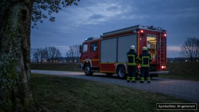 KI-generiertes Symbolfoto zu Brand bei Gilching