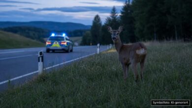 KI-generiertes Symbolfoto zu Drogenfund bei Polizeikontrolle bei A93, Parkplatz Bärenholz West bei Rehau, Landkreis Hof