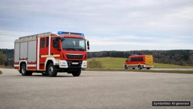 KI-generiertes Symbolfoto zu Polizeieinsatz bei Langenau
