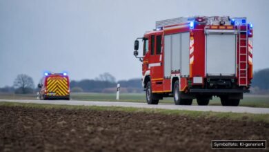 KI-generiertes Symbolfoto zu Feuerwehreinsatz bei Dillingen a.d.Donau
