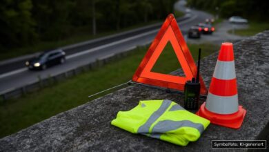KI-generiertes Symbolfoto zu Verkehrskontrolle / Drogenfahrt bei Donauwörth