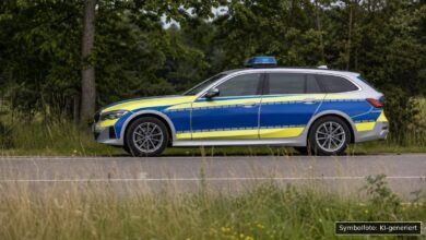 KI-generiertes Symbolfoto zu Polizeikontrolle bei Aichach