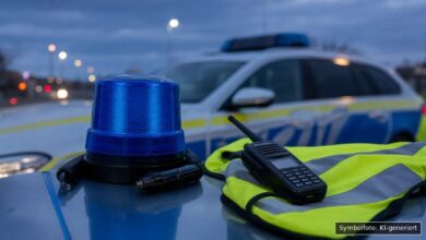 KI-generiertes Symbolfoto zu Polizeieinsatz gegen Drogenhandel mit Durchsuchungen und Festnahmen bei Regensburg